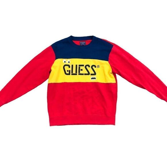 GUESS X J. Balvin Sweater Large Big Logo - Picture 1 of 6